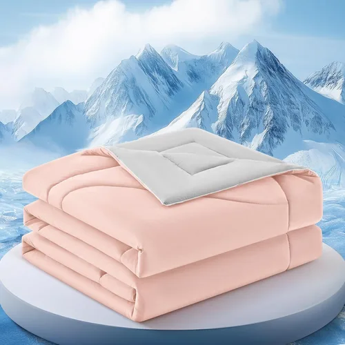 Miniatura 11 de Edredón Refrescante Tamaño Twin, Manta Refrescante de Doble Cara para Personas que Duermen con Calor y Sudores Nocturnos, Manta de Hielo