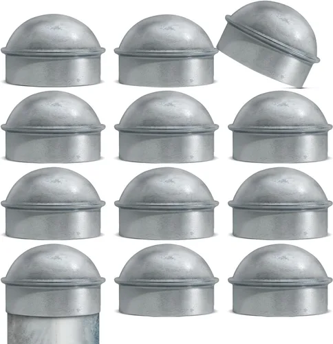 Miniatura 15 de VIVIDA Tapas de poste de enlace de cadena de 4 pulgadas, tapas de poste de valla galvanizadas, para tubo de 4 pulgadas de diámetro exterior, piezas