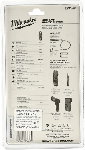 Miniatura 2 de Milwaukee 2235-20 Medidor de pinza amperimétrica de 400 amperios