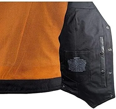 Miniatura 4 de Dream - Chaleco de cuero para mujer, 7 bolsillos, bolsillos laterales, bolsillo para pistola en el interior, regular, Regular