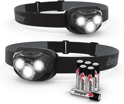 Miniatura 10 de Energizer Linterna frontal LED PRO (paquete de 2), linternas frontales resistentes al agua IPX4, luz de cabeza de alto rendimiento para exteriores