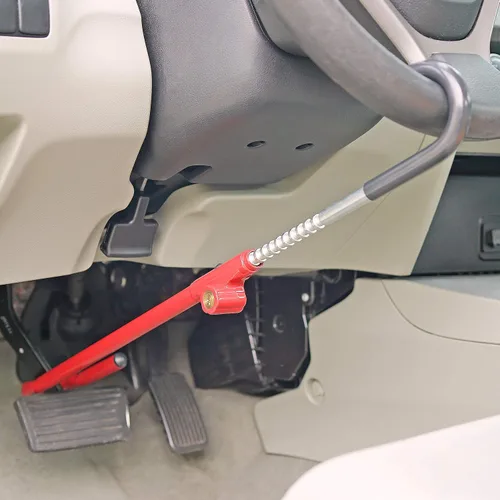 Miniatura 4 de Bloqueo del pedal del freno del volante: dispositivo de seguridad antirrobo universal ajustable para automóvil, camión, SUV o camioneta