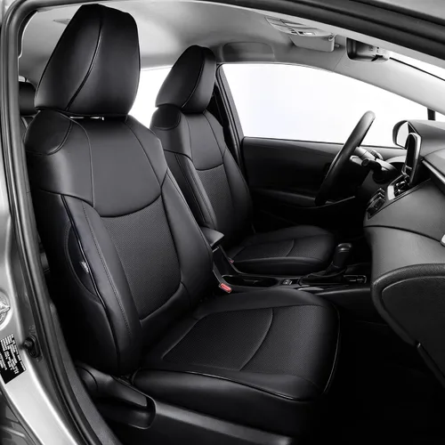 Miniatura 47 de AOMSAZTO Funda de asiento de coche para Mazda 3 2019 2020 2021 2022 2023 2024 2025 2026 – Juego completo de fundas de asiento de piel sintética