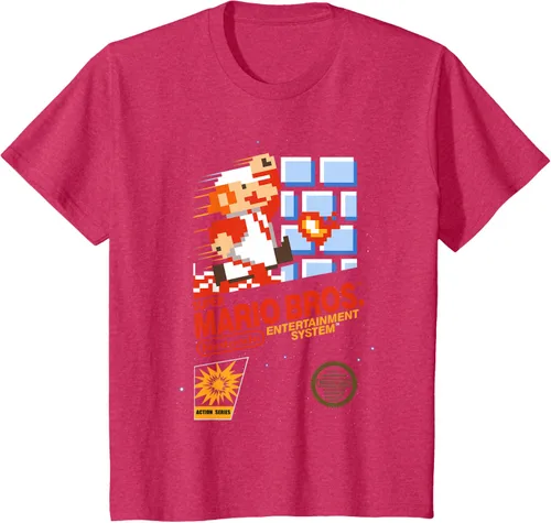 Miniatura 25 de Super Mario Dashin - Camiseta gráfica de acción, ajuste clásico, cuello redondo, color negro