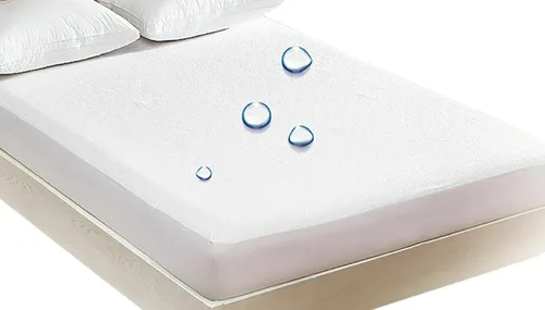 Miniatura 8 de Protector de colchón de plástico de vinilo estilo sábana ajustable cubierta de colchón impermeable transpirable - Protección contra mojar la cama
