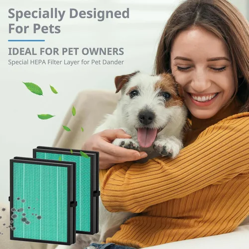 Miniatura 6 de MK04 Filtro de cuidado de mascotas compatible con AROEVE MK04 Filtro de repuesto HEPA 4 en 1 para caspa de mascotas, polvo y polen, ideal