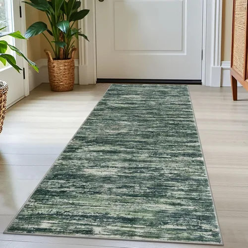 Miniatura 41 de SIILOOM 2 x 3 Alfombra moderna y abstracta para entrada, alfombra neutra azul marino gris multicolor súper suave de área pequeña, alfombras lavables