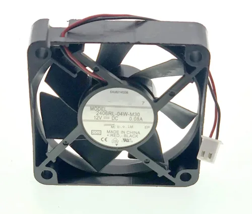 Miniatura 8 de Nuevo ventilador de refrigeración para 2406RL-04W-M30 DC 12V 0.08A 2.362 in 6015 Tamaño: 2.362x2.362x0.591 in, ventilador de enfriamiento silencioso