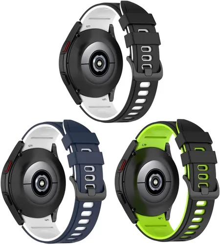 Miniatura 18 de Senter Correa de repuesto de goma suave de liberación rápida para Samsung Galaxy Watch4 de 40/1.732 in, Watch4 Classic de 1.654 in/1.811 in Smart