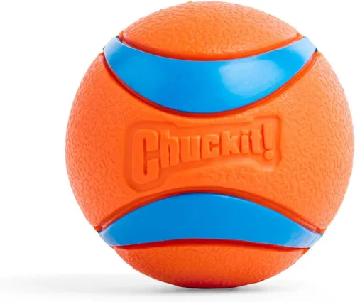 Juguete para perro Chuckit! Ultra Ball, mediano (6.35 cm de diámetro), paquete de 1, para razas de 9-27 kg