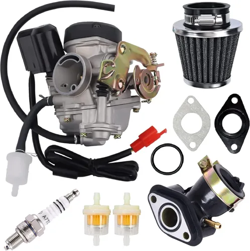El carburador GY6 50CC es compatible con el carburador 139QMB utilizado en scooters de 49 cc y 50 cc de 4 tiempos como scooters Taotao 80cc PD18J,