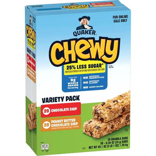 Miniatura 18 de Quaker Barras de granola masticables, S'mores, 58