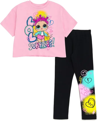 L.O.L. Surprise! Conjunto de camiseta y leggings para niñas, tallas de niño a niño grande (2T - 18-20)