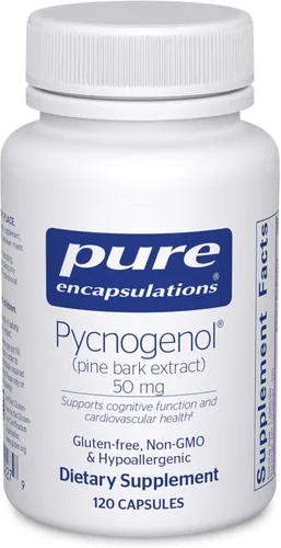 Miniatura 8 de Pure Encapsulations Pycnogenol (extracto de corteza de pino) 50 mg Suplemento hipoalergénico para apoyar la función cognitiva y la salud