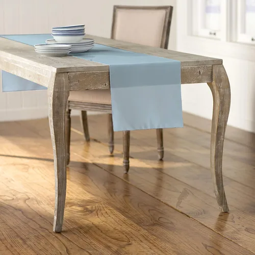 Miniatura 20 de LA Linen™ mantel de popelina de poliéster de 14 por 108 pulgadas Blanco P