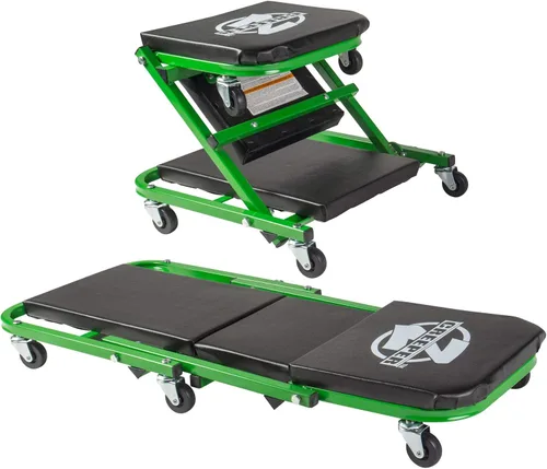 Miniatura 2 de Pro-LifT T-6903D - Soportes de gato de doble pasador - 3 toneladas C-2036DG - Enredadera mecánica de 300 libras negro/verde - Equipo de garaje