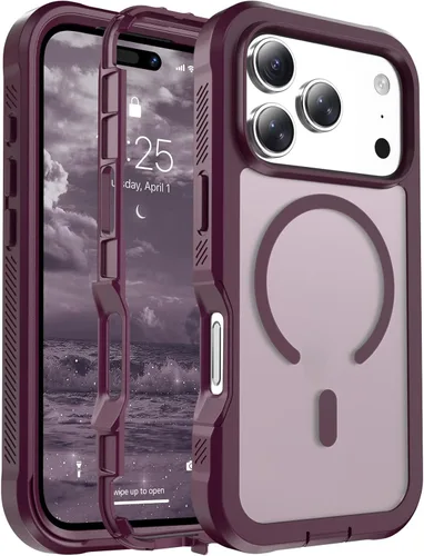 Miniatura 69 de jaroco - Funda magnética compatible con MagSafe para iPhone 11 de 6.1 pulgadas; protección de grado militar contra caídas, de doble capa