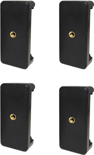Miniatura 7 de PRAQECZ Adaptador universal de montaje en trípode para teléfono celular, cabezal de conector de clip para teléfono utilizado para monopod selfie