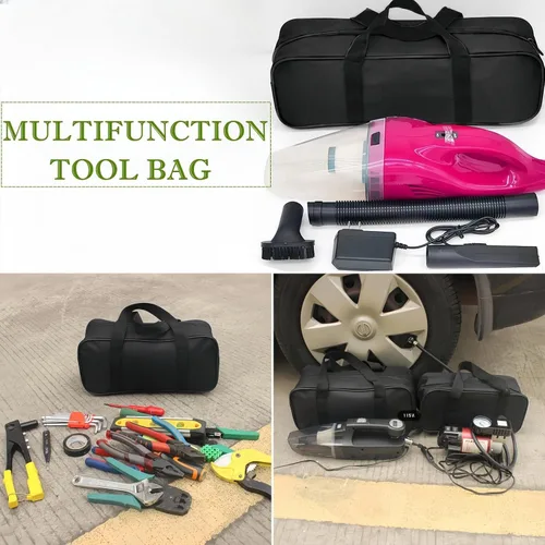 Miniatura 6 de BLIRITEL Bolsa de herramientas de boca ancha de 13 pulgadas, bolsa de herramientas Oxford impermeable, organizador de herramientas de gran capacidad