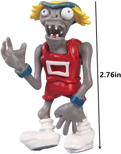 Miniatura 3 de JHESAO Juego de 17 juguetes de plantas PVZ, figuras de la serie Zombies PVZ, juguetes de PVC de felpa, gran regalo para niños y fanáticos