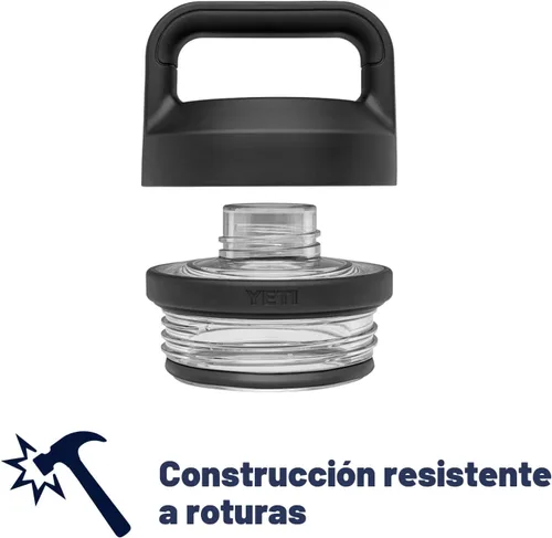 Miniatura 4 de YETI Rambler Botella de 18 oz, aislada al vacío, de acero inoxidable con tapa Chug, negro