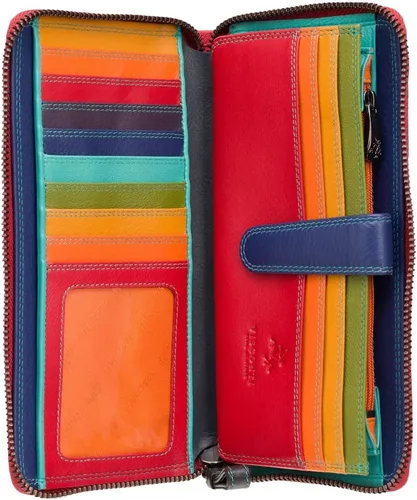 Miniatura 2 de Visconti Spectrum 33 - Cartera de cuero suave multicolor para mujer, Rojo