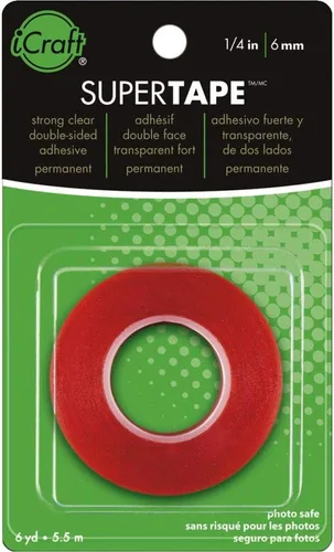 Miniatura 4 de iCraft SuperTape Adhesivo Permanente Fuerte Doble Cara, 1/2" x 6 yardas