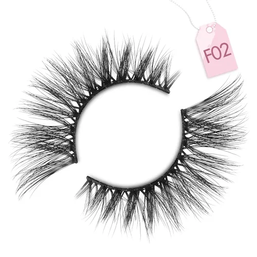 Miniatura 7 de Onlyall Pestañas de ojo de gato, pestañas de visón, pestañas esponjosas, pestañas postizas de ojo de gato, pestañas de ojo de zorro, 7 pares F02