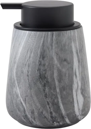 Miniatura 8 de Dispensador de jabón de manos de espuma de 12 onzas, dispensador de jabón espumoso negro para baño con bomba fácil de presionar, dispensador
