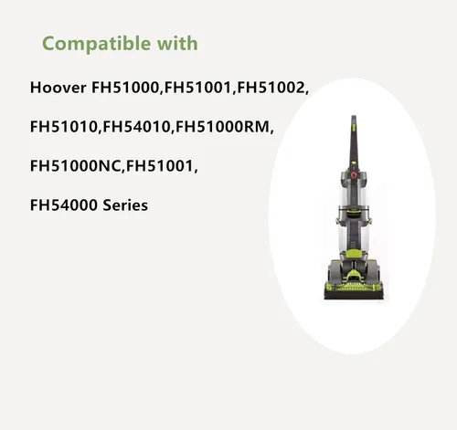 Miniatura 2 de Parte 440005536, correas de repuesto para aspiradora Hoover Dual Power Max, se adapta a los modelos FH51000, FH51001, FH51002, FH51010, FH54010