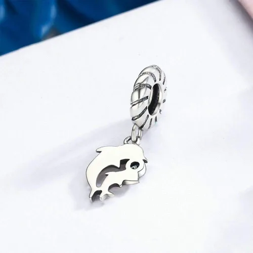 Miniatura 4 de Junyi Jewelry Abalorio de plata de ley 925 con diseño de animales de la suerte, para pulsera Pandora