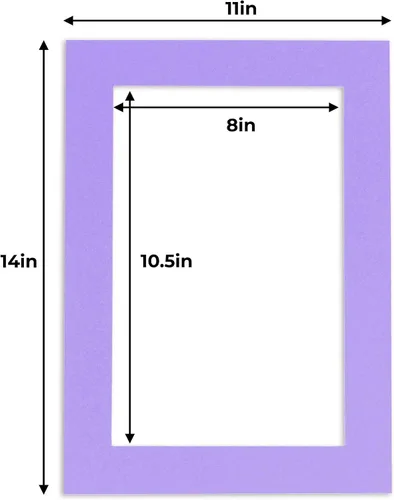 Miniatura 240 de 8.5x11 Mat for 11x14 Frame - Precut Mat Board Acid-Free Brown 8.5x11 Photo Matte Made to Fit a 11x14 Picture Frame, Premium Matboard for Family