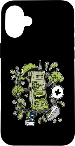 Miniatura 22 de Diseño de WalkieTalkie de dibujos animados para iPhone 16 para niños en estuche de estilo cómico