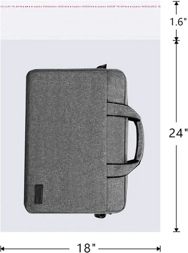 Miniatura 2 de Bolsas de celofán adhesivas transparentes de 18 x 24 pulgadas, 100 bolsas grandes de celofán autosellantes, bolsas de polietileno OPP resellables