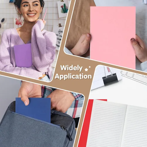 Miniatura 7 de miikoul Paquete de 48 cuadernos de diario A5 en blanco al por mayor, papel sin líneas de tapa blanda colorida para niños, estudiantes, viajeros