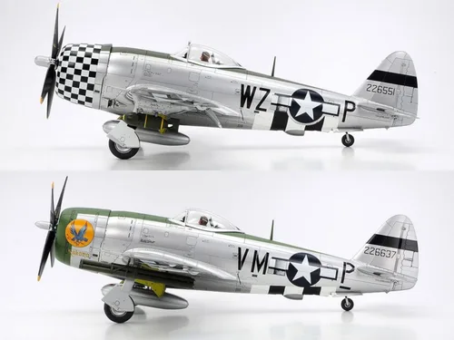 Miniatura 9 de Tamiya 61090 1/48 P-47D Thunderbolt Bubbletop Plastic Model Airplane Kit
