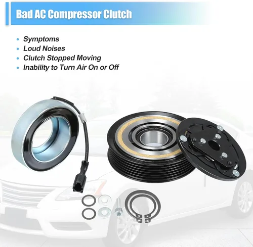 Miniatura 6 de uxcell Juego de embrague de compresor de CA Reemplazar para Subaru Impreza 2012-2016 A/C Embrague Conjunto de reparación