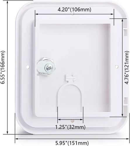 Miniatura 5 de LCGP Puerta de Acceso para RV Cable Eléctrico Cable de Alimentación para Remolque Escotilla de Cable Puerta de Almacenamiento de Manguera para Negro