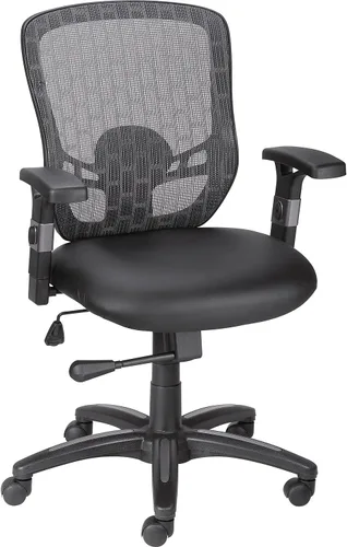 STAPLES Silla de trabajo ergonómica, malla, negro, paquete de 2