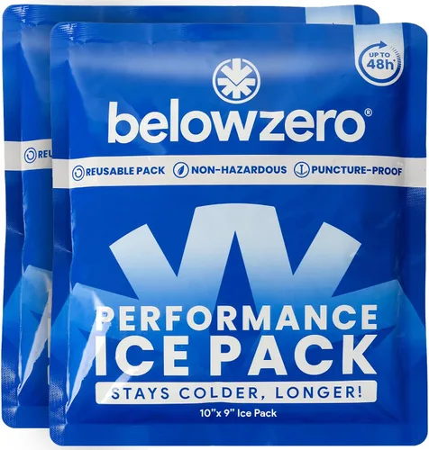 Miniatura 11 de Below Zero Paquetes de hielo precargados reutilizables para enfriadores Bloques de hielo de congelador de larga duración para acampar, bolsas