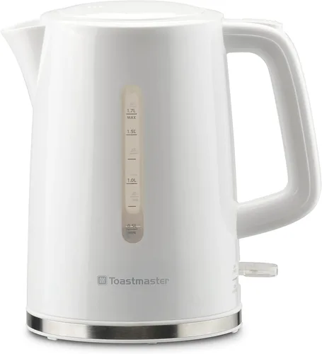 Toastmaster Hervidor eléctrico de 1.7 litros, hervidor de té y café, calentador de agua eléctrico, calentador de agua inalámbrico, caldera de agua