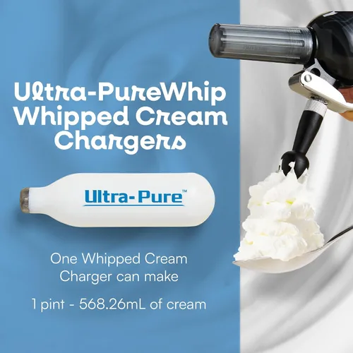 Miniatura 2 de CreamRight Ultra-Purewhip - Cargador de crema batida Cartuchos de crema batida de acero inoxidable duraderos aprobados por el chef de 0.28 oz