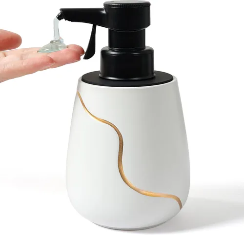 Miniatura 4 de BosilunLife Dispensador automático de jabón para baño, dispensador líquido de manos libres, dispensador eléctrico inteligente de loción con bomba