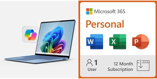Miniatura 13 de Microsoft Surface Laptop (2024), Windows 11 Copilot+ PC, pantalla táctil de 13.8 pulgadas, Snapdragon X Plus (10 núcleos), 16 GB de RAM