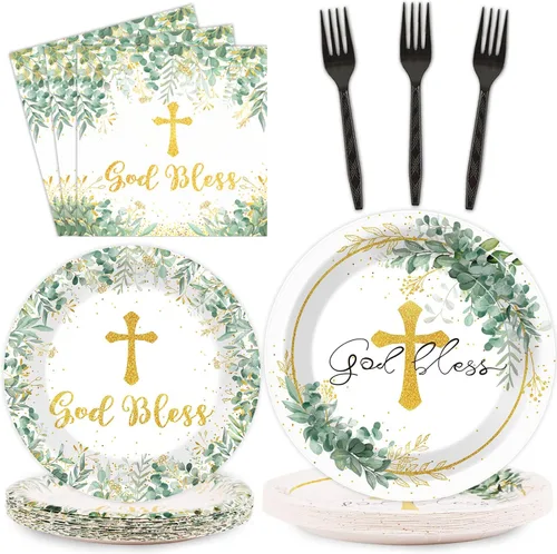 Miniatura 36 de 96 piezas de decoración de cumpleaños número 65 para hombres, platos y servilletas de papel para la mesa de pastel, suministros de mesa
