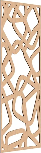 Miniatura 112 de Acme Paneles de pared decorativos de madera con calado, 9 3/8 pulgadas de ancho x 24 3/8 pulgadas de alto x 1/4 de alto, roble rojo