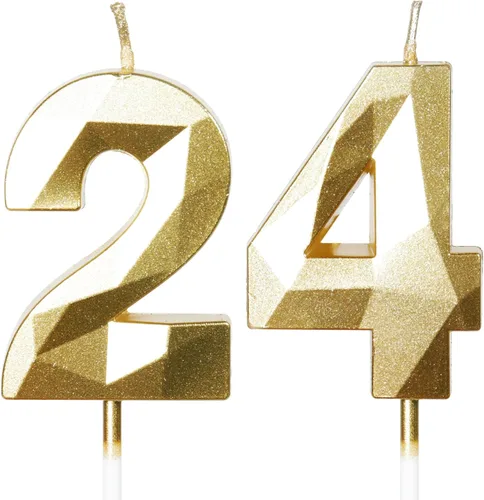 Miniatura 311 de Velas de cumpleaños número 15, velas número 15, velas de feliz cumpleaños de oro rosa para pastel, decoraciones de cobertura de pastel de diseño 3D