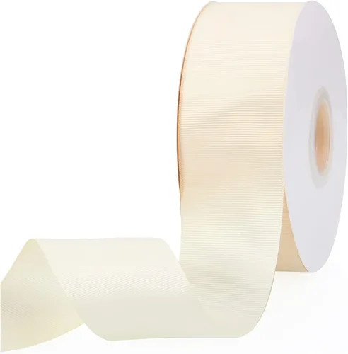 Miniatura 130 de Cinta de grogrén de doble cara de color liso azul bebé de 1-1/2 pulgadas x 50 yardas para envolver regalos, bodas, fiestas, manualidades, lazos