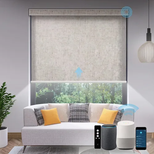 Miniatura 34 de SmartWings Persianas Motorizadas con Filtro de Luz, Compatible con Matter Thread Homekit Z-Wave Alexa Google, Persianas con 70% de Opacidad Safari