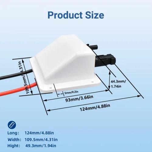 Miniatura 5 de Glándula de entrada de cable solar Slocable con cable de cobre suave 10AWG de 10 pies, carcasa de entrada de doble cable resistente a los rayos UV